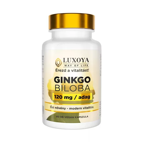 Ginkgo biloba kivonatot és cinket tartalmazó étrend-kiegészítő kapszula - 60db
