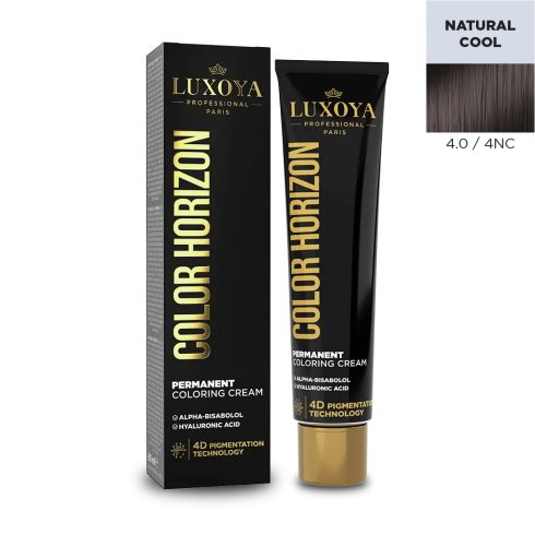 LUXOYA HAIR COLOR HORIZON - Ammóniás hajfesték 4.0/4NC 60 ml