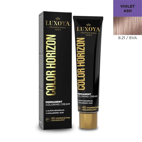 LUXOYA HAIR COLOR HORIZON - Ammóniás hajfesték 8.21/8VA 60 ml