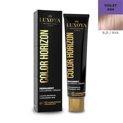 LUXOYA HAIR COLOR HORIZON - Ammóniás hajfesték 9.21/9VA 60 ml