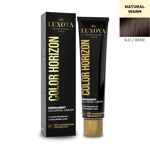 LUXOYA HAIR COLOR HORIZON - Ammóniás hajfesték 6.0/6NW 60 ml