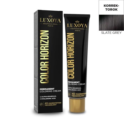 LUXOYA HAIR COLOR HORIZON SLATE GREY - Palaszürke Ammóniás hajfesték 60 ml