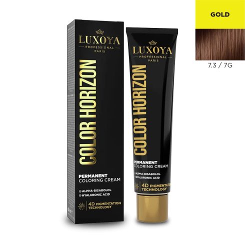 LUXOYA HAIR COLOR HORIZON - Ammóniás hajfesték 7.3/7G 60 ml