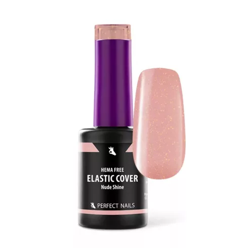 Elastic Cover Base Gel - Hema Free Erősített Gél Lakk Alap - Nude Shine - 8ml