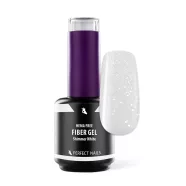   Fiber Vitamin Base Gel - Hema Free Erősített Gél Lakk Alap - Shimmer White - 15ml