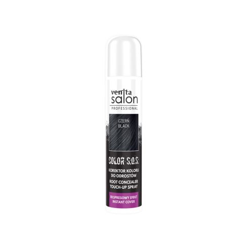 VENITA SALON Color S.O.S. Hajtőszínező Spray Sötét és Fekete Hajra 75ml